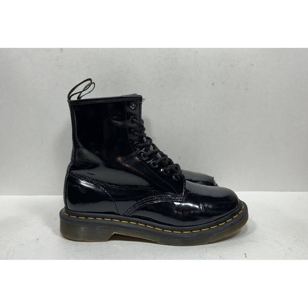 Doc Dr. Martens 1460 Patent Leather Women's 7 8-Eye Boots Black‎ 11821